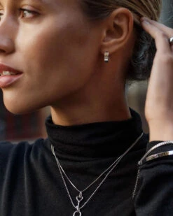 Edblad Fave Hoops Earrings - Steel 6 Edblad Fave Hoops Earrings - Steel -Lulu&M edblad fave hoops steel cu 125917 2