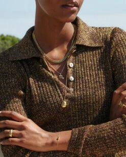 Edblad Lulu Necklace L - Gold -Lulu&M edblad lulu necklace l gold cu 127445