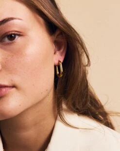 Alternative view of Edblad Modernist Hoops Earrings Large - Gold