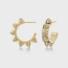 Edblad Peak Creoles Small Earrings - Gold 2 Edblad Peak Creoles Small Earrings - Gold -Lulu&M edblad peak creole earrings s gold pi 110955