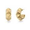 Edblad Peak Rivet Creoles Earrings - Gold -Lulu&M edblad peak rivet creoles gold pi 125355