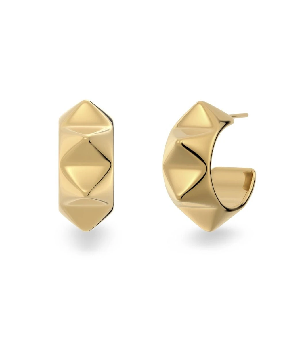 Edblad Peak Rivet Creoles Earrings - Gold 3 Edblad Peak Rivet Creoles Earrings - Gold