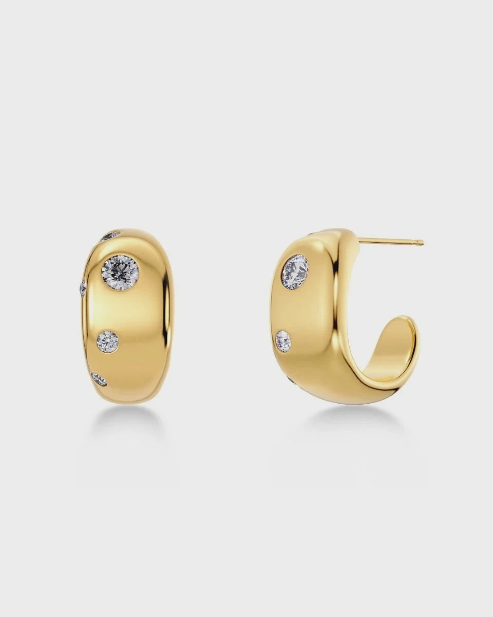 Edblad Selena Hoops S - Gold 3 Edblad Selena Hoops S - Gold