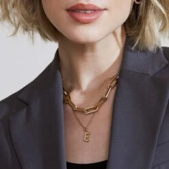 Edblad Ivy Maxi Link Necklace - Gold 7 Edblad Ivy Maxi Link Necklace - Gold -Lulu&M edblad su23 ivy maxi necklace gold 49845 kv