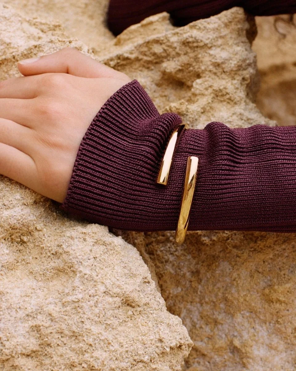 Edblad Sweep Bangle - Gold 5 Edblad Sweep Bangle - Gold - Image 3