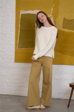 Jeff Emile Rib Knit Sweater - Cream 12 Jeff Emile Rib Knit Sweater - Cream -Lulu&M emile sweater 4