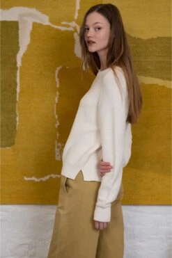 Jeff Emile Rib Knit Sweater - Cream 15 Jeff Emile Rib Knit Sweater - Cream -Lulu&M emile sweater 7
