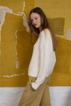 Jeff Emile Rib Knit Sweater - Cream 16 Jeff Emile Rib Knit Sweater - Cream -Lulu&M emile sweater 8