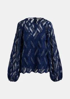 Essentiel Antwerp Hanover Lace Top - Dark Sapphire 15 Essentiel Antwerp Hanover Lace Top - Dark Sapphire -Lulu&M hanover ds33 1 p