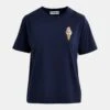 Essentiel Antwerp HiceCream Embroidered T-Shirt - Dark Sapphire -Lulu&M hicecream ds33 1 p