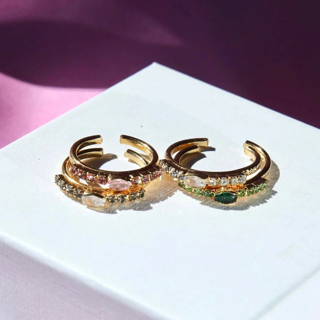 Caroline Svedbom Tracy Ring Gold - Light Rose 4 Caroline Svedbom Tracy Ring Gold - Light Rose - Image 2