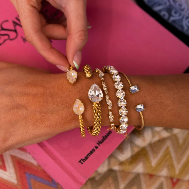 Caroline Svedbom Mini Drop Bracelet Gold - Ivory Cream Delite 4 Caroline Svedbom Mini Drop Bracelet Gold - Ivory Cream Delite - Image 2