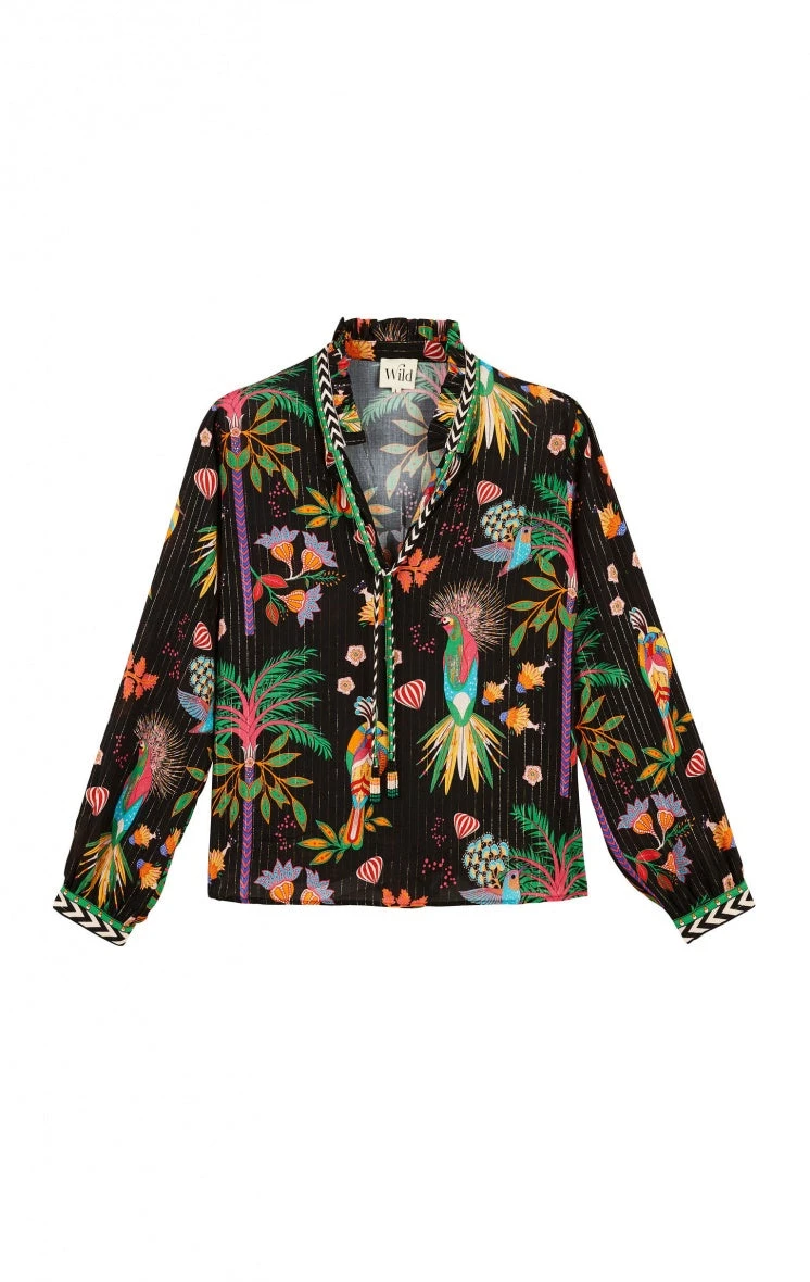 Wild Maxima Printed Shirt - Black 3 Wild Maxima Printed Shirt - Black