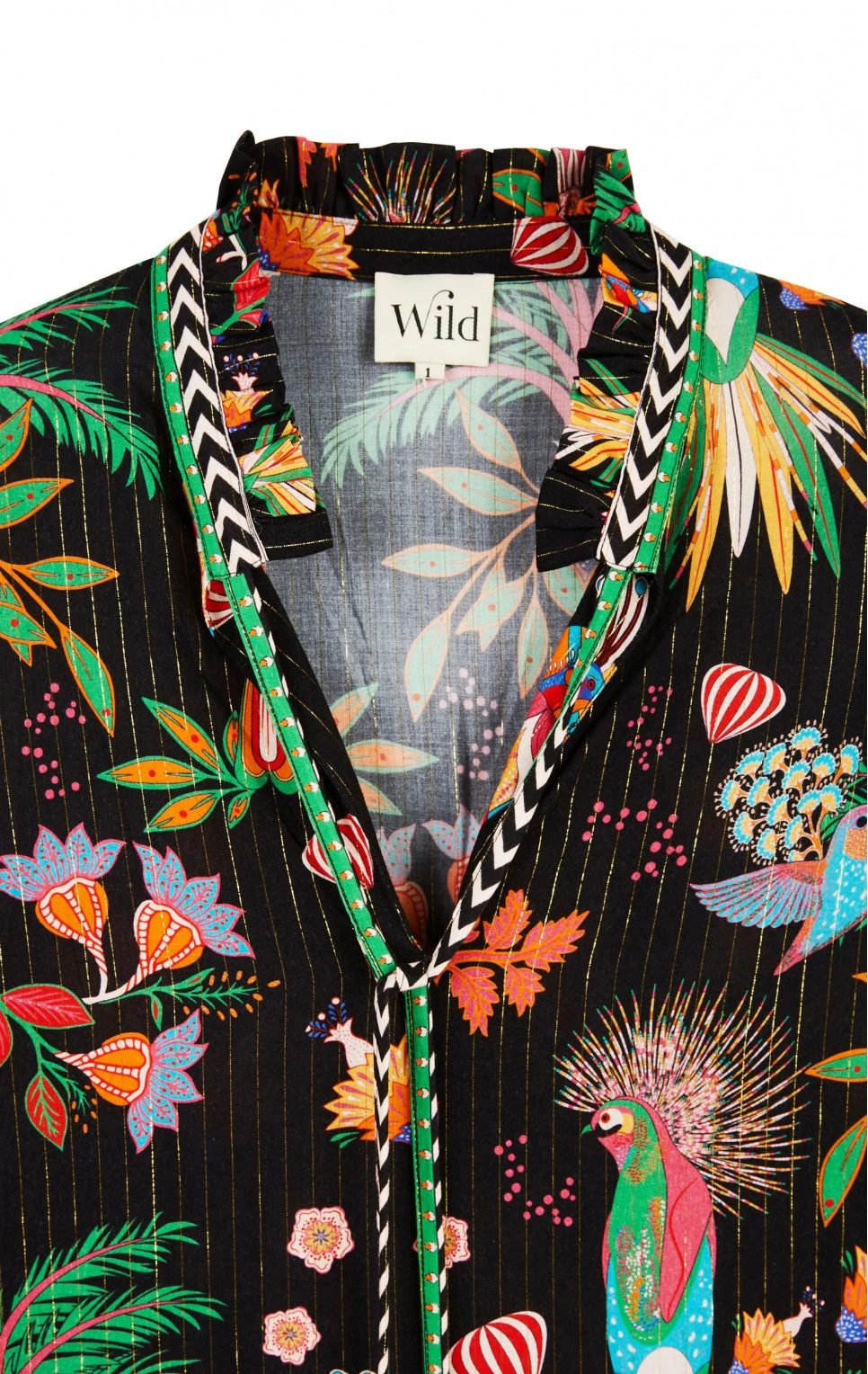 Wild Maxima Printed Shirt - Black 5 Wild Maxima Printed Shirt - Black - Image 3