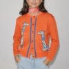 Never Fully Dressed Giraffe Knit Cardigan - Orange 1 Never Fully Dressed Giraffe Knit Cardigan - Orange -Lulu&M never full dressed giraffe cardiagn 4copy jpg