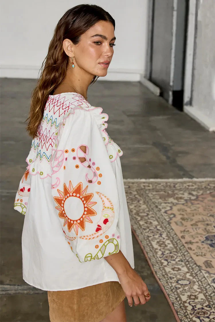 Never Fully Dressed Enchanted Maisie Top - White 3 Never Fully Dressed Enchanted Maisie Top - White