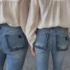 Never Fully Dressed Denim Flare Scallop Jean - Blue 2 Never Fully Dressed Denim Flare Scallop Jean - Blue -Lulu&M never fully dressed flared jean 5 jpg