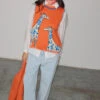 Never Fully Dressed Giraffe Knit Tabard - Orange 1 Never Fully Dressed Giraffe Knit Tabard - Orange -Lulu&M never fully dressed giraffe vest 1 jpg