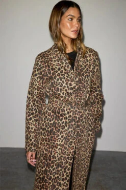 Never Fully Dressed Lucia Denim 55 Coat - Leopard -Lulu&M never fully dressed leopard denim trench 6.jpg 2