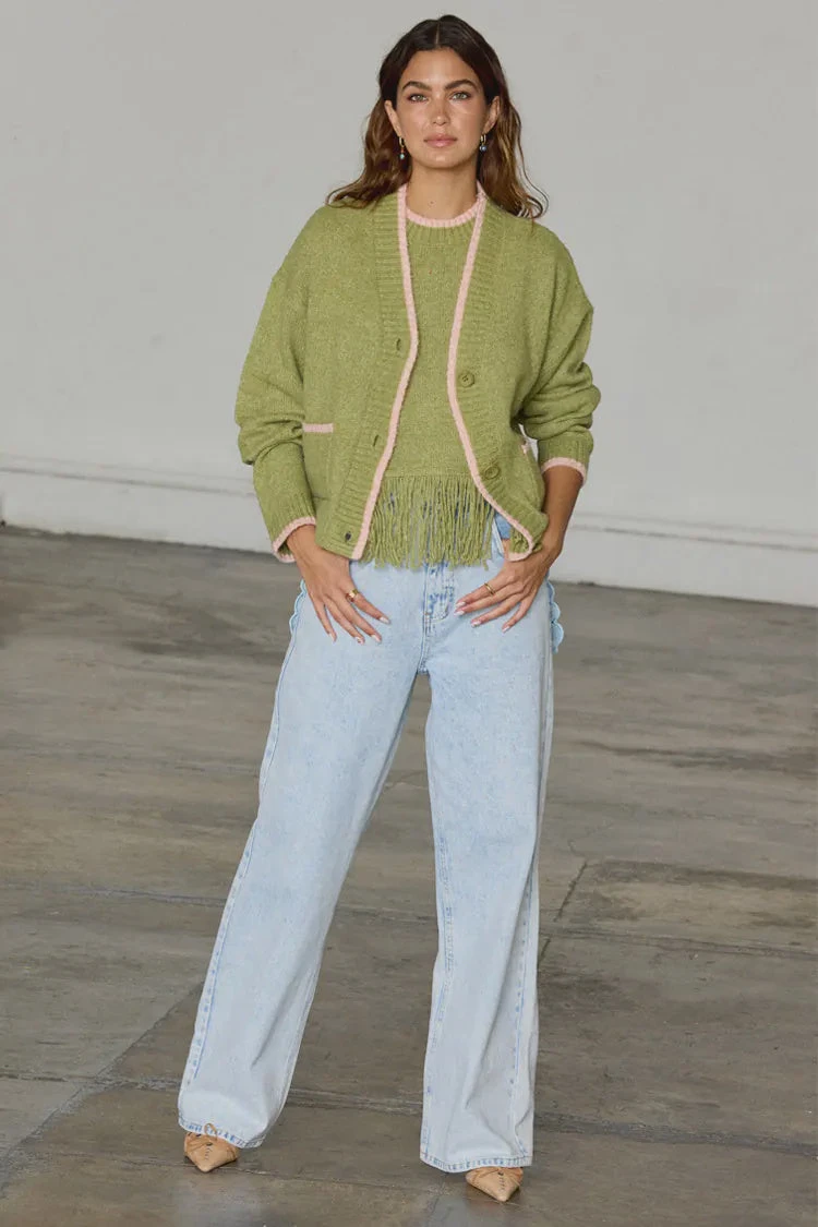 Never Fully Dressed Callie Cardigan - Olive 3 Never Fully Dressed Callie Cardigan - Olive