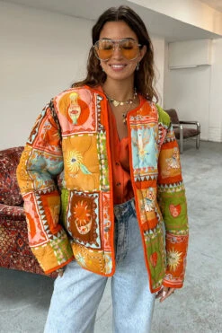 Never Fully Dressed Soller Reversible Quilted Jacket - Leopard/Orange 7 Never Fully Dressed Soller Reversible Quilted Jacket - Leopard/Orange -Lulu&M never fully dressed reversible coat 3 0c3763a4 1cb7 4a07 bf71 3be851566450.jpg 2