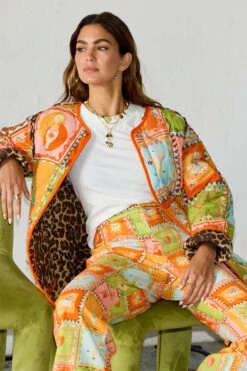 Never Fully Dressed Soller Reversible Quilted Jacket - Leopard/Orange 9 Never Fully Dressed Soller Reversible Quilted Jacket - Leopard/Orange -Lulu&M never fully dressed reversible coat 8 12788a59 994a 4bff 930c 435cb5cb3fff jpg