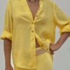 Never Fully Dressed Miley Shirt - Sunshine Yellow -Lulu&M never fully dressed yellow miley 2 jpg