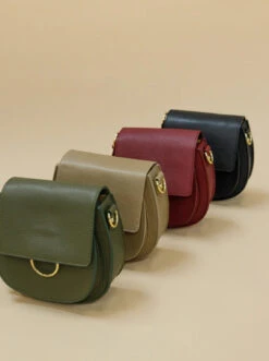 Alternative view of Black Colour Olivia Crossover Bag - Wine