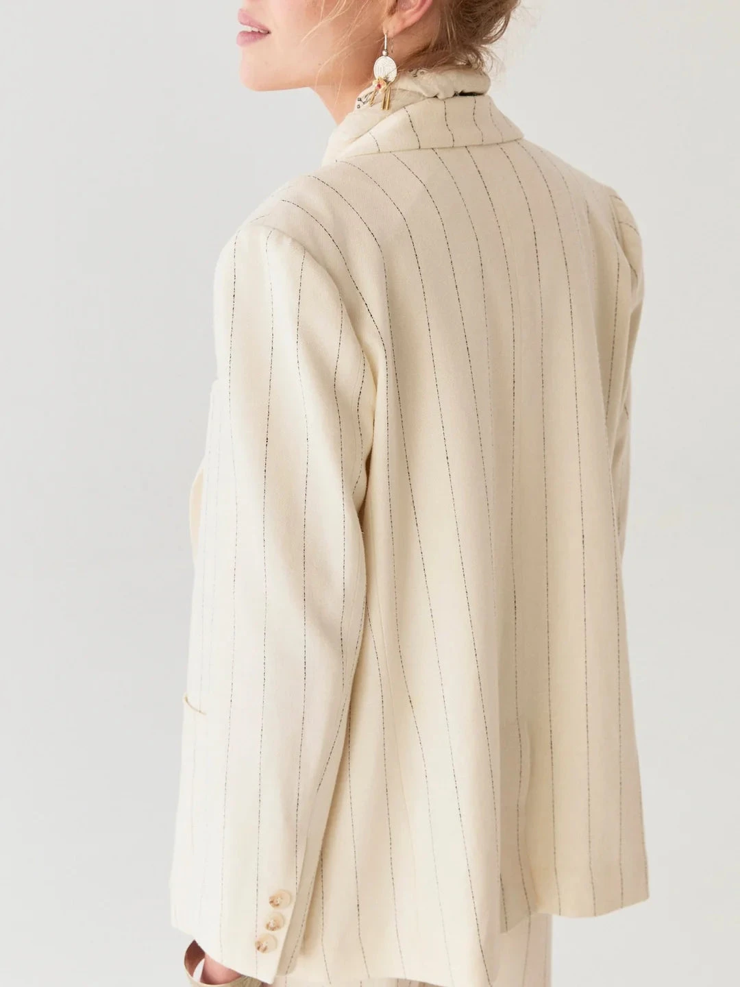 Maison Hotel Paddy Jacket - Ecru Stripes 5 Maison Hotel Paddy Jacket - Ecru Stripes - Image 3