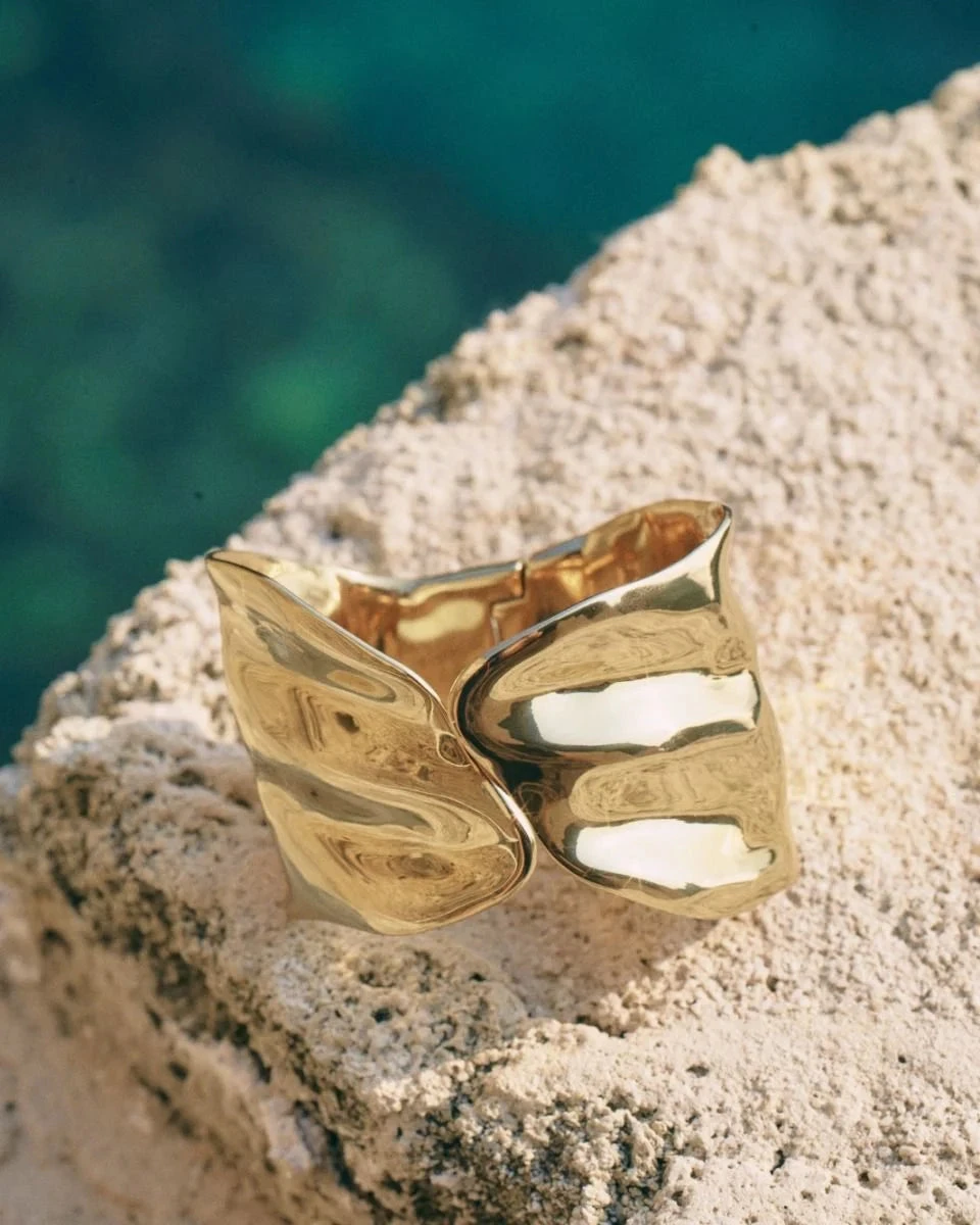 Edblad Tidal Bangle - Gold 9 Edblad Tidal Bangle - Gold - Image 7