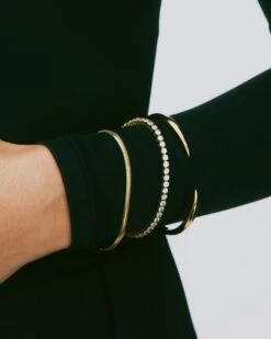 Edblad Crest Bangle - Gold 13 Edblad Crest Bangle - Gold -Lulu&M pdp crest