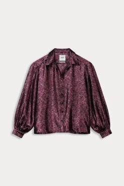 Alternative view of Pom Amsterdam Violet Festive Blouse - Pink