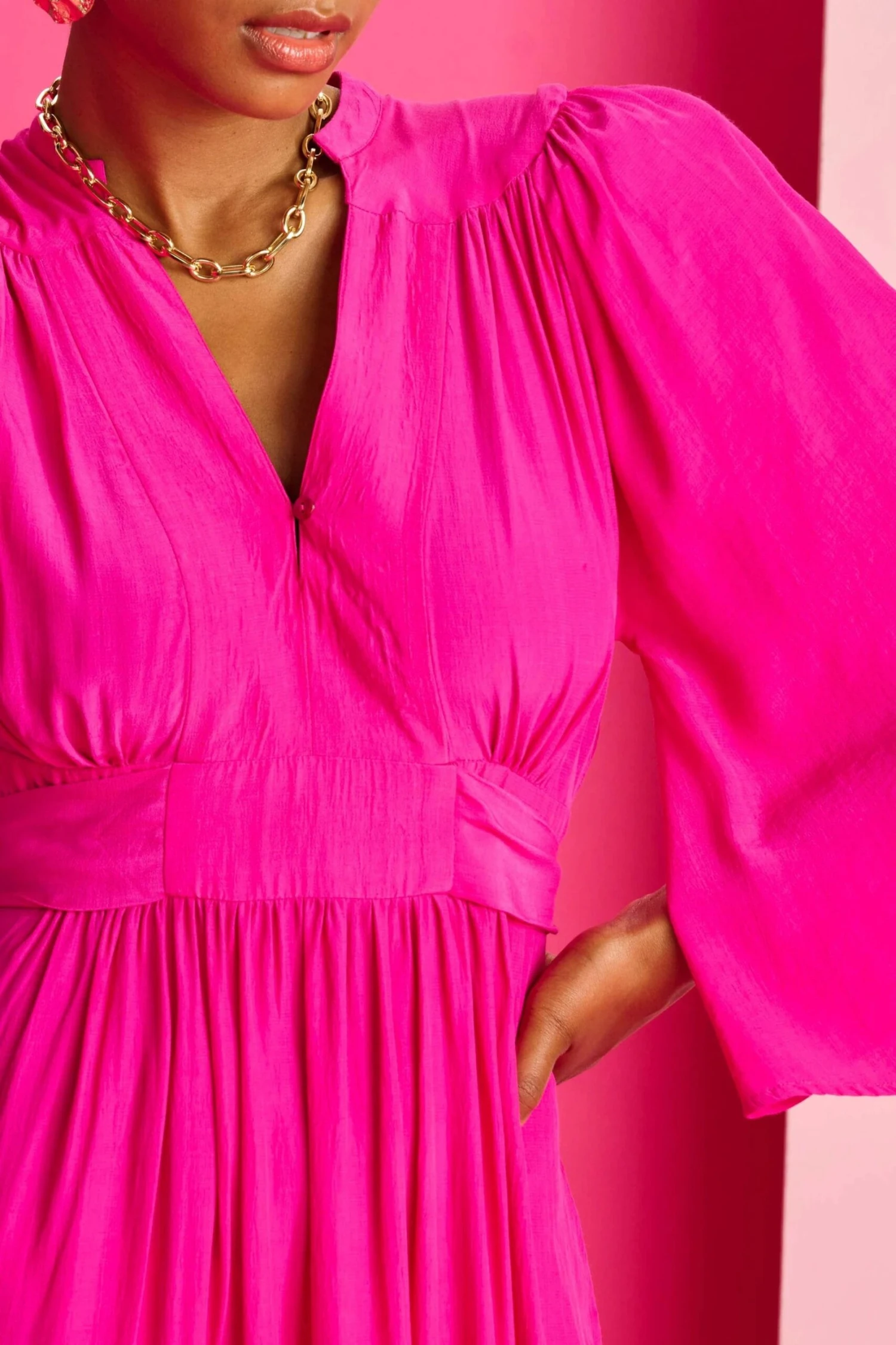 Pom Amsterdam Dress - Imperial Fuchsia 8 Pom Amsterdam Dress - Imperial Fuchsia - Image 6