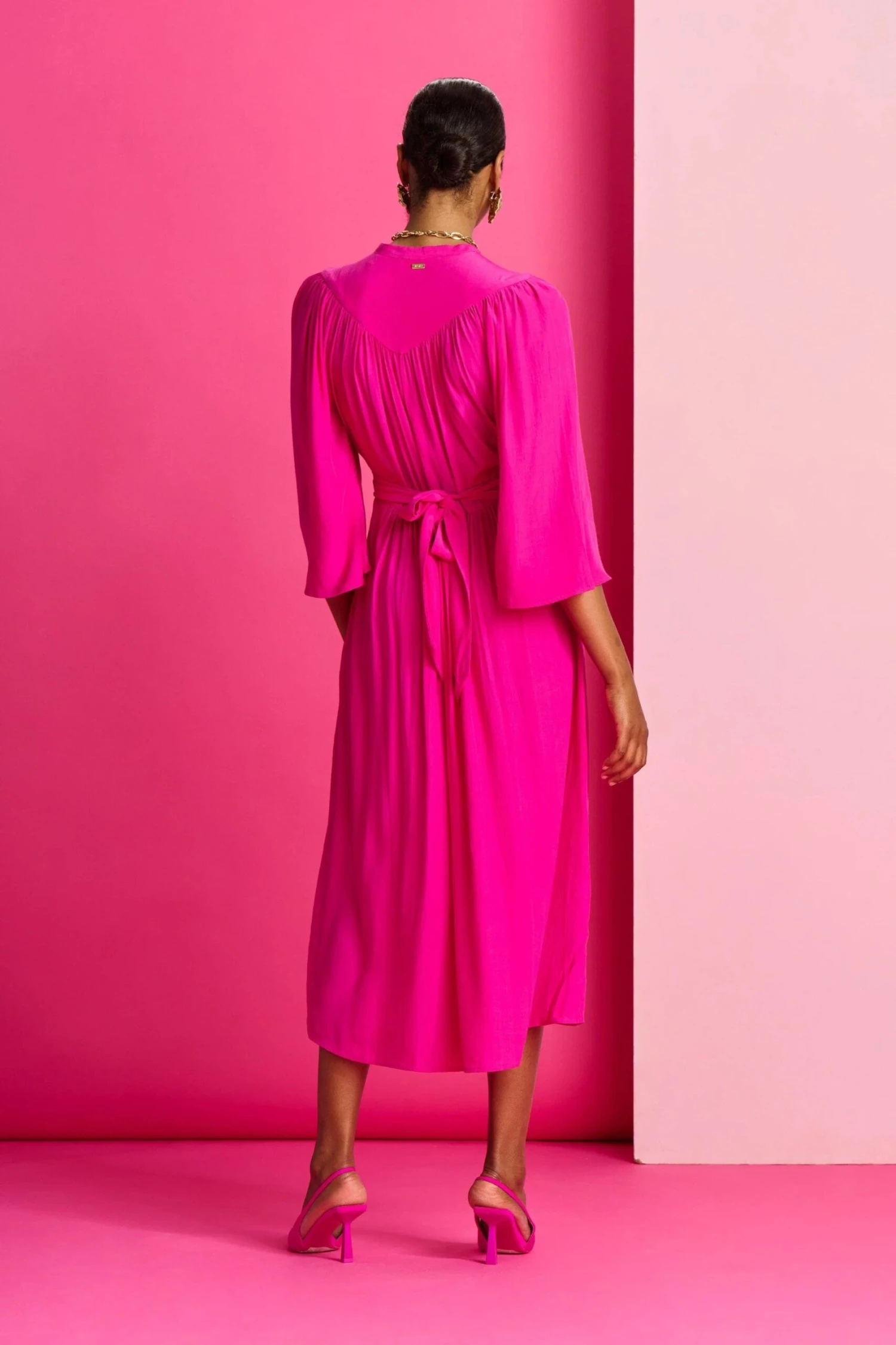 Pom Amsterdam Dress - Imperial Fuchsia 9 Pom Amsterdam Dress - Imperial Fuchsia - Image 7