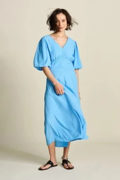 Pom Amsterdam Mediterranean Blue Dress - Blue 12 Pom Amsterdam Mediterranean Blue Dress - Blue -Lulu&M pom amsterdam dresses dress mediterranean blue 54545942806872 jpg
