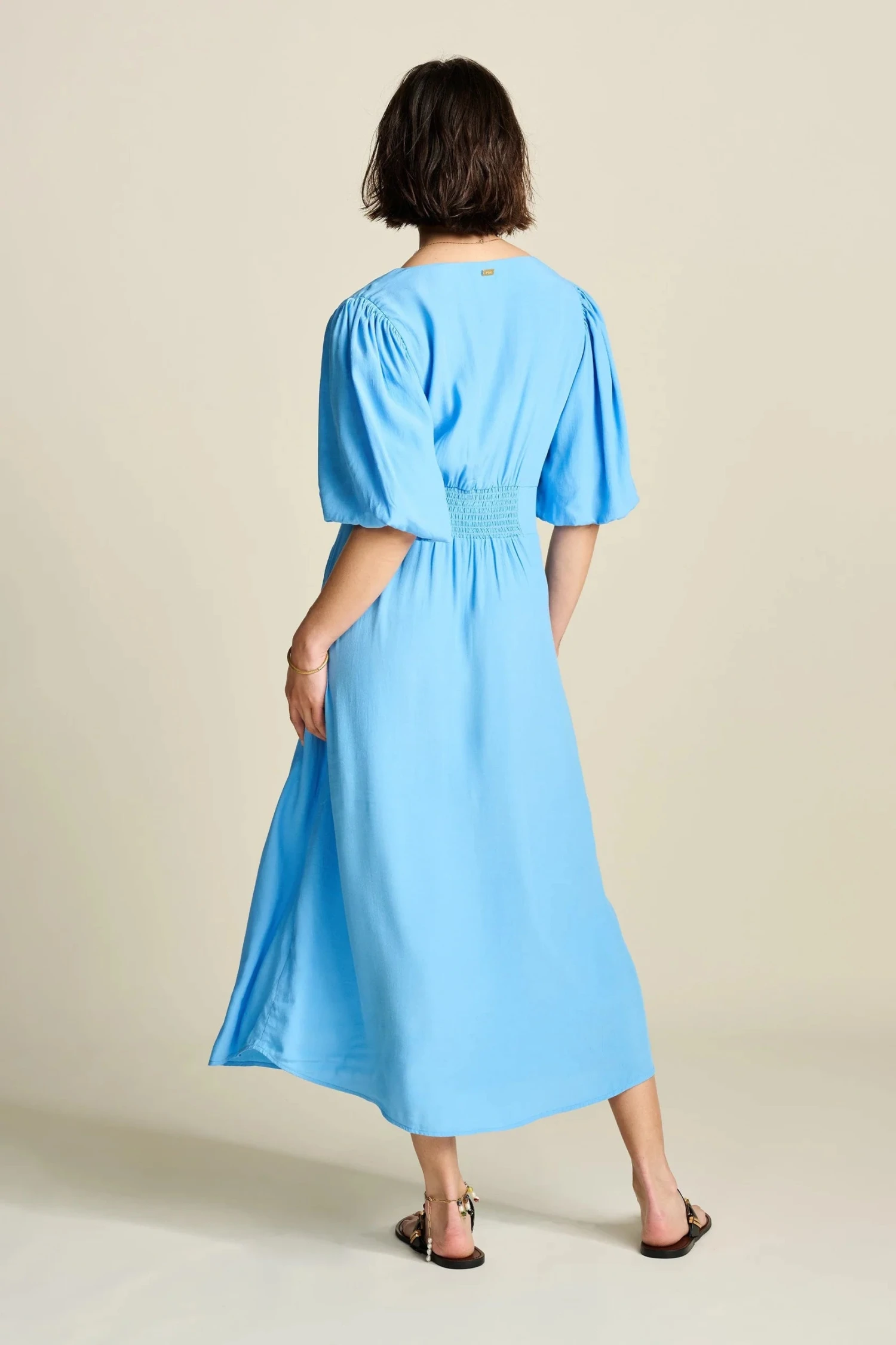 Pom Amsterdam Mediterranean Blue Dress - Blue 7 Pom Amsterdam Mediterranean Blue Dress - Blue - Image 5