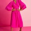 Pom Amsterdam Dress - Imperial Fuchsia -Lulu&M pom amsterdam dresses pink 34 dress imperial fuchsia 54365751411032 jpg