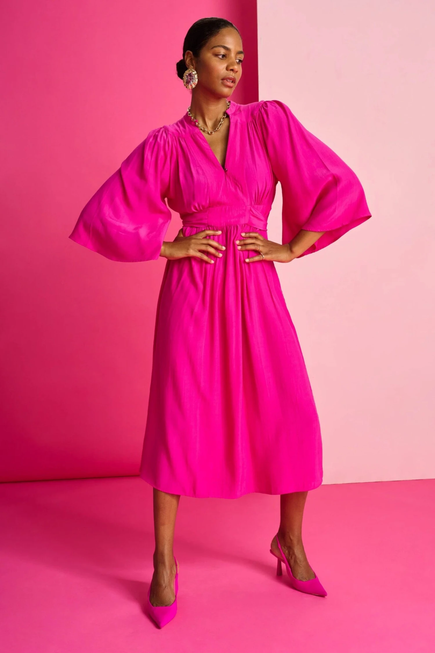 Pom Amsterdam Dress - Imperial Fuchsia 3 Pom Amsterdam Dress - Imperial Fuchsia