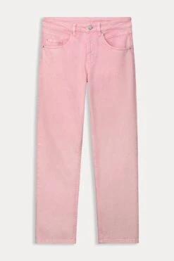Pom Amsterdam Elli Straight Jeans - Blooming Pink -Lulu&M pom amsterdam jeans jeans elli straight blooming pink 53954925527384