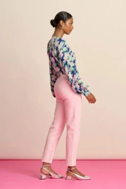 Pom Amsterdam Elli Straight Jeans - Blooming Pink -Lulu&M pom amsterdam jeans jeans elli straight blooming pink 53954926281048 jpg