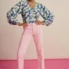 Pom Amsterdam Elli Straight Jeans - Blooming Pink 1 Pom Amsterdam Elli Straight Jeans - Blooming Pink -Lulu&M pom amsterdam jeans jeans elli straight blooming pink 53954926969176 jpg