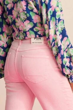 Pom Amsterdam Elli Straight Jeans - Blooming Pink -Lulu&M pom amsterdam jeans jeans elli straight blooming pink 53954928410968 jpg