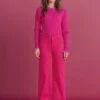 Pom Amsterdam Wide Leg Jeans - Fiery Pink 2 Pom Amsterdam Wide Leg Jeans - Fiery Pink -Lulu&M pom amsterdam jeans pink 34 jeans wide leg fiery pink 51514184008024 jpg