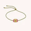 Mya Bay Woven Beaded Bracelet - Fuchsia -Lulu&M pub media mercator photo import BR 315 G FUCHSIATALISMAN nude web