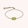 Mya Bay Woven Beaded Bracelet - Green -Lulu&M pub media mercator photo import BR 316 G GREENTALISMAN nude web