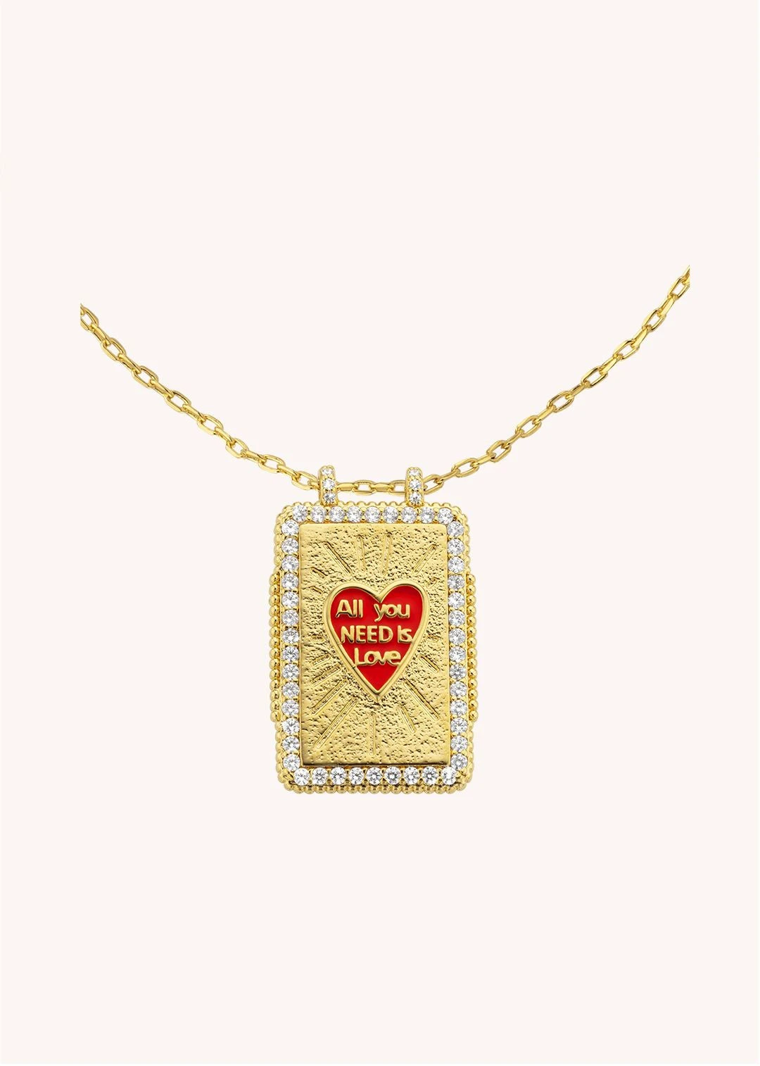 Mya Bay Red Heart Boheme Necklace - Gold 3 Mya Bay Red Heart Boheme Necklace - Gold