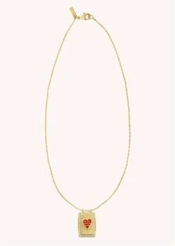 Mya Bay Red Heart Boheme Necklace - Gold 9 Mya Bay Red Heart Boheme Necklace - Gold -Lulu&M pub media mercator photo import CO 250 G REDHEARTBOHEME nude web