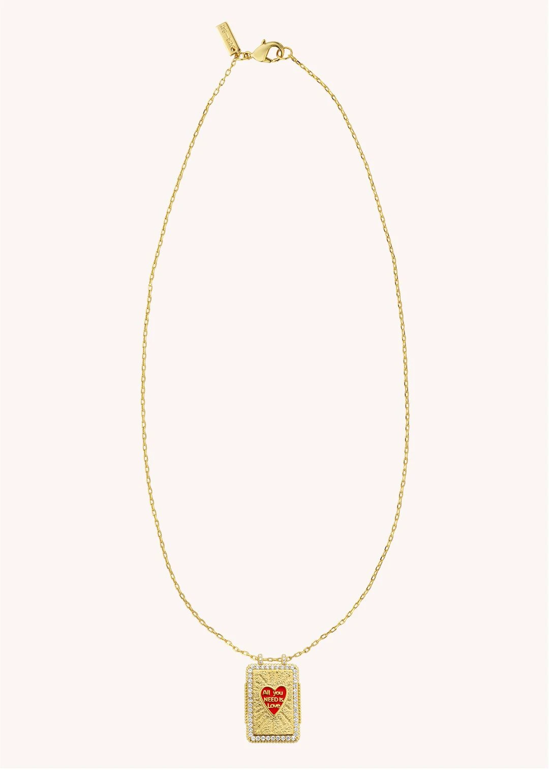Mya Bay Red Heart Boheme Necklace - Gold 6 Mya Bay Red Heart Boheme Necklace - Gold - Image 4