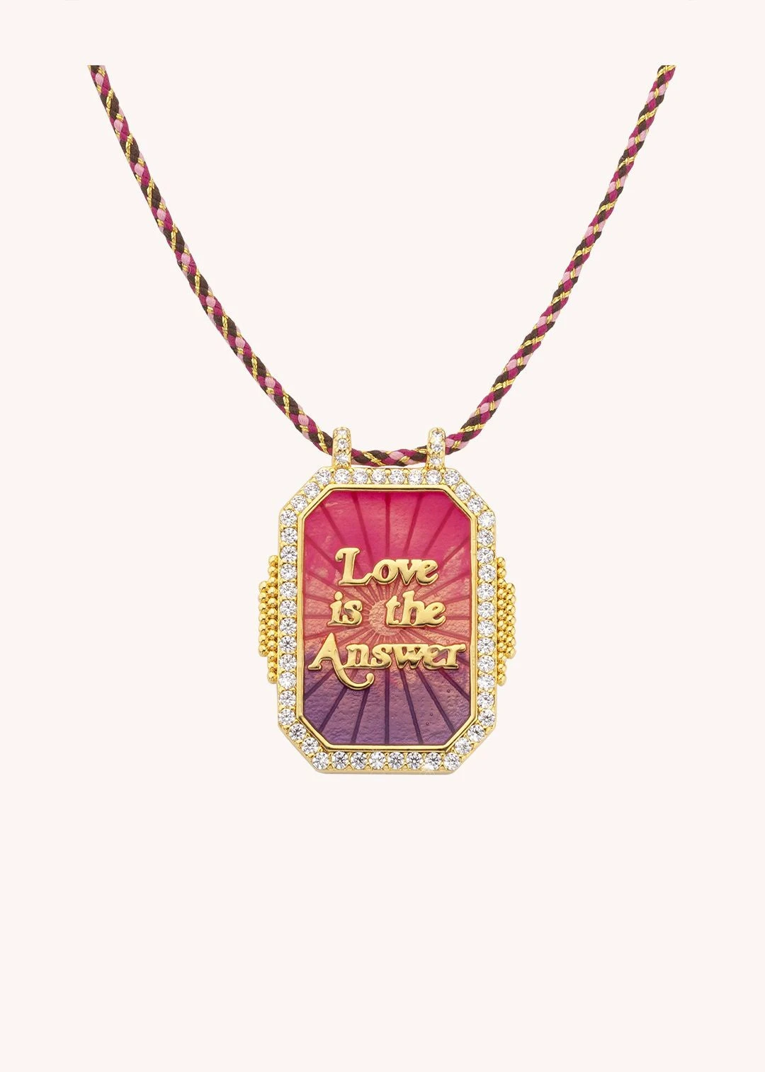 Mya Bay Love Boheme Necklace - Gold / Pink 3 Mya Bay Love Boheme Necklace - Gold / Pink