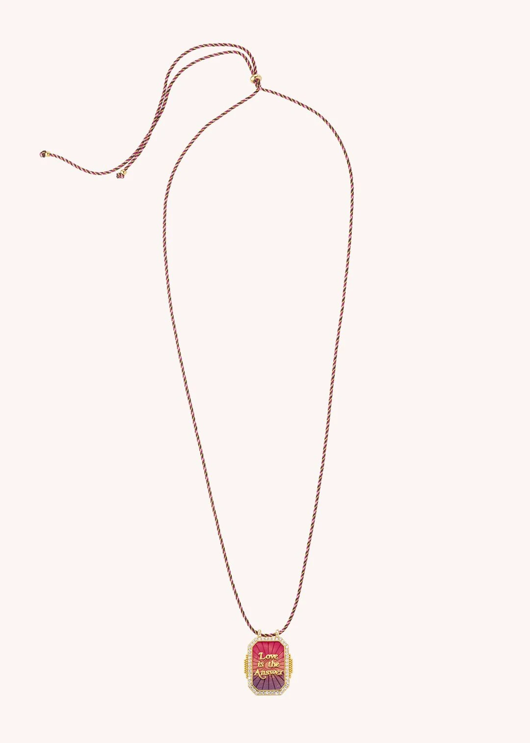 Mya Bay Love Boheme Necklace - Gold / Pink 4 Mya Bay Love Boheme Necklace - Gold / Pink - Image 2